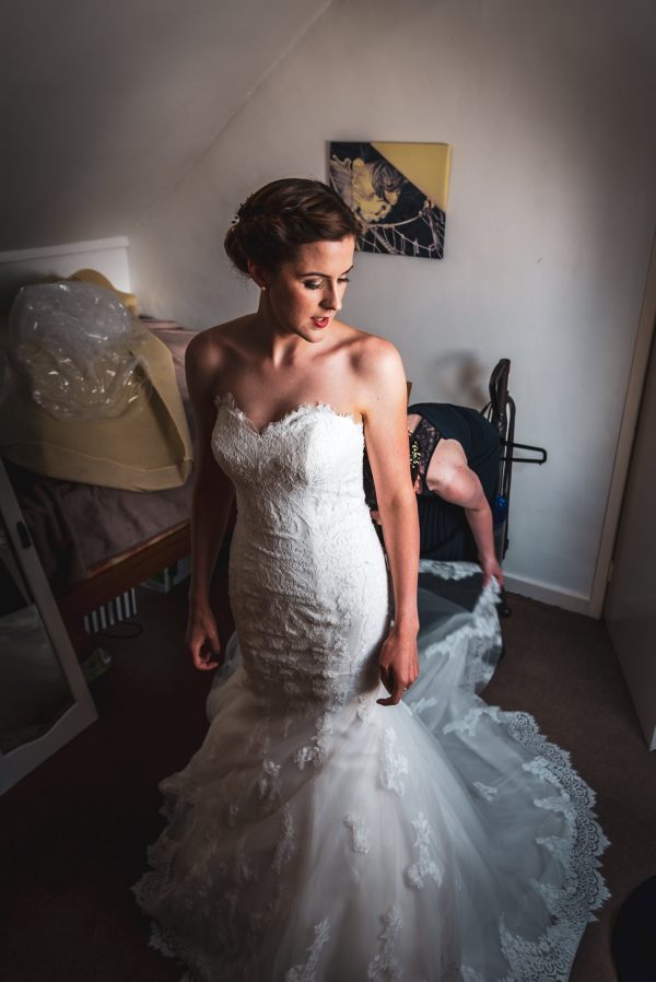 Romantic and lightweight lace wedding dress Elite Bridal