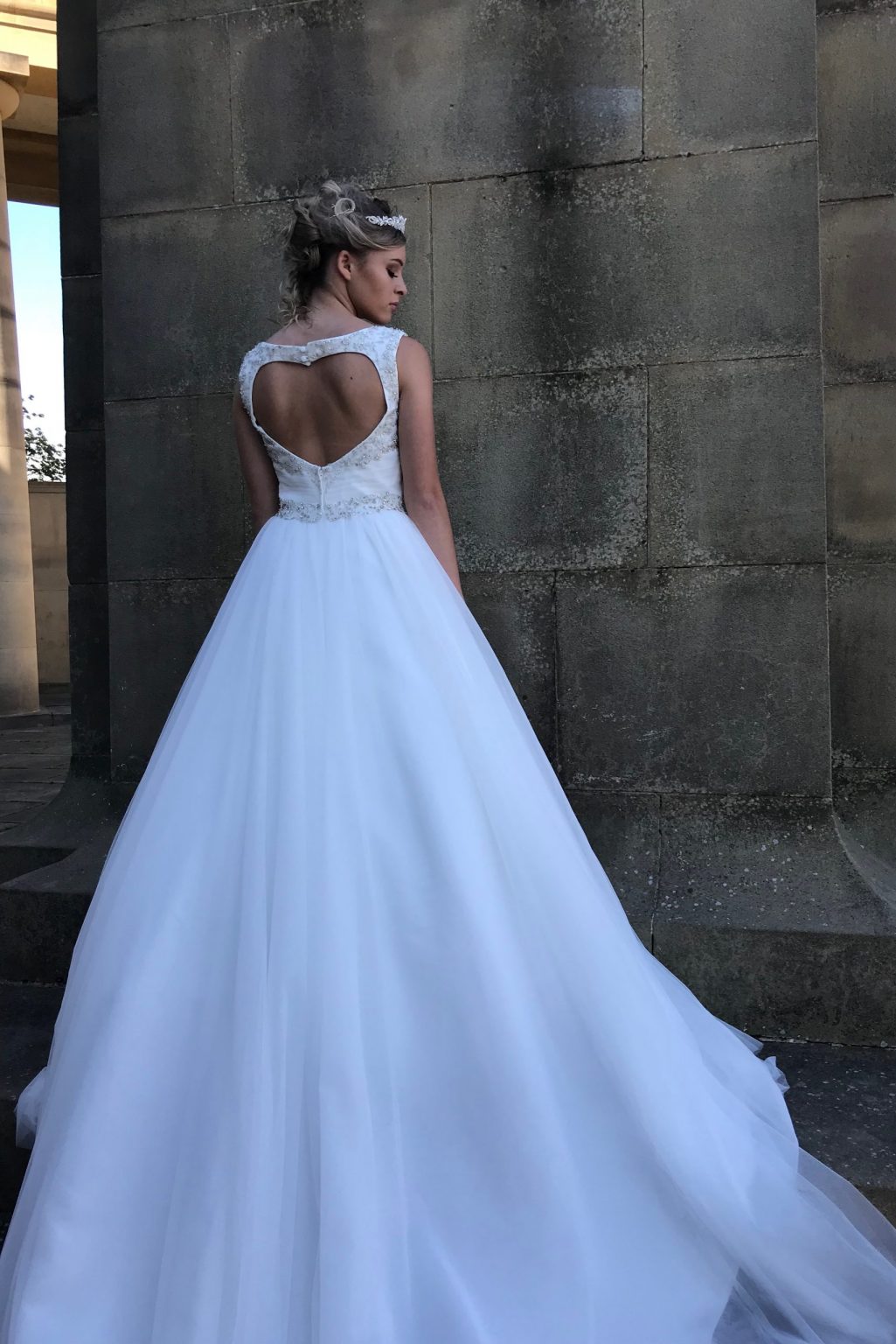 Vintage, strapless, fitted wedding dress Elite Bridal